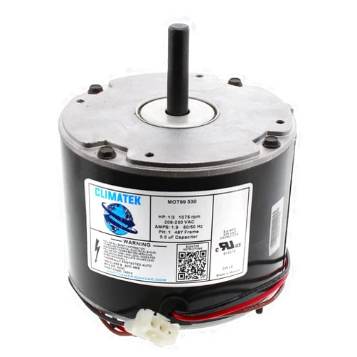 ClimaTek Upgraded 1/3 HP Condenser Fan Motor Directly Replaces Emerson US Motors K55HXGDD-8119