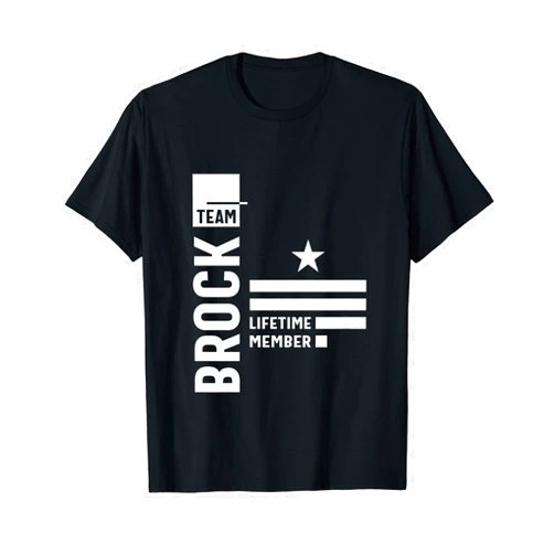Brock Personalized Name Apparel Cld Team Brock Lifetime Member Funny Name Brock T-Shirt
