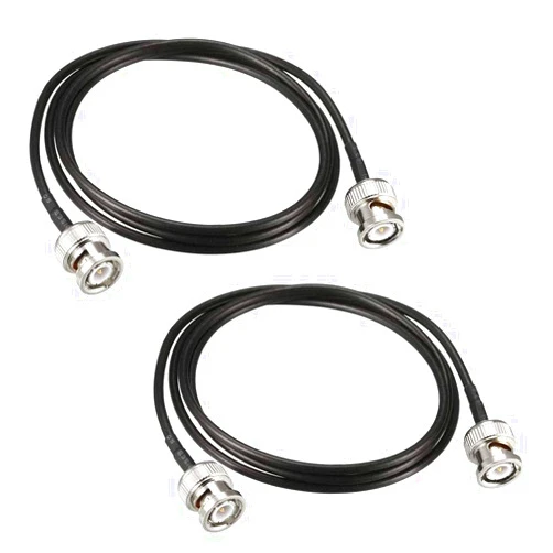 OLOEY 33ft /10m BNC Male to BNC Male RG174 Coaxial Extension Cable Video Signals, CCTV, DVR, Camera -2Pack