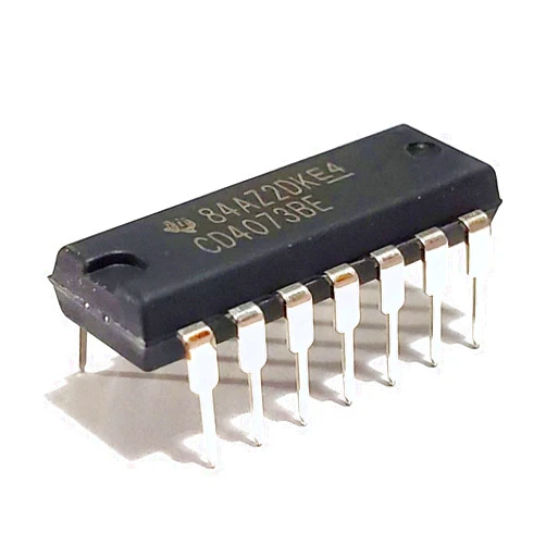 Juried Engineering CD4073BE CD4073 4073 CMOS Triple 3-Input and Gate Breadboard-Friendly IC DIP-14 (Pack of 5)