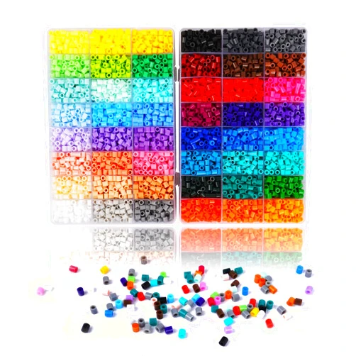 ARTKAL Fuse Beads 9600 Pieces Melty Beads 48 Colors Iron Beads 5mm Melting Beads Refill for Art Crafts