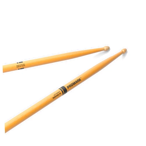 Promark ActiveGrip Drum Sticks - Rebound 5B Drumsticks - For Secure, Comfortable Grip - Gets Tackier As Your Hands Sweat - Hickory Wood - Acorn Tip, Clear, One Pair