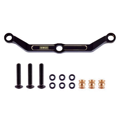 9imod Brass Steering Links for Trx4m Upgrades, Full Clearance Links for Traxxas Trx4m 1/18 Upgrades Accessories RC Crawler Car Parts