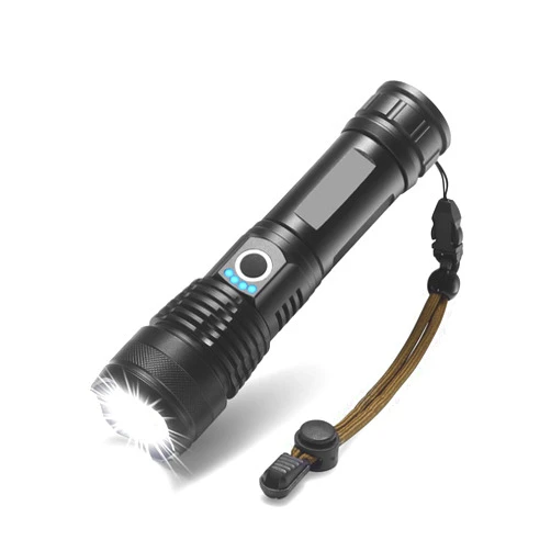 DiKoMo LED Flashlight 90000 lumens Rechargeable Most Powerful USB Torch xhp70 xhp50 Hunting (Gray)