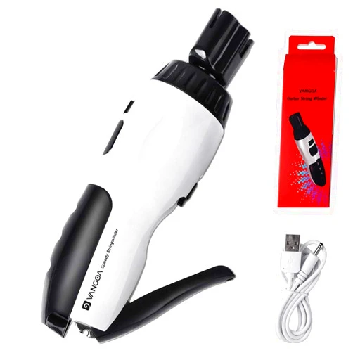 Vangoa Electric String Winder Cutter and Bridge Pin Puller, 3 in 1 Electric Restringing Tool Rechargeable for Guitars Bass