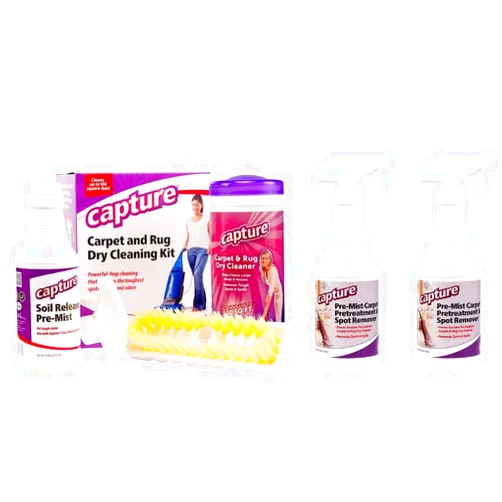 Capture Carpet Total Care Kit 100 & Pre-Mist Soil Release for Carpet Dry Cleaner, Carpet Cleaning Pre Spray (2 Pack) - Bundle