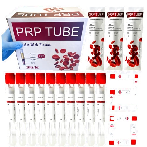 Generic 10ml PRP Tubes for PRP Systerm, Anticoagulant (ACD-a) and Separation Gel Vacuum Glass Tubes for PRP Separation for Veterinary (20 Pack)
