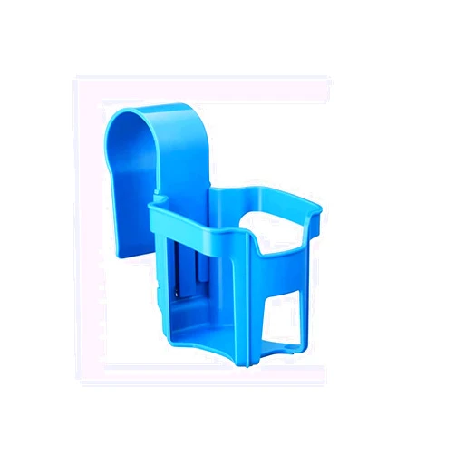 XingCRYao Poolside Cup Holder, Multipurpose Pool Drink Holder, Stainless Steel Water Bottle Holder, Self-Cleaning Plastic, Indoor and Outdoor, Blue