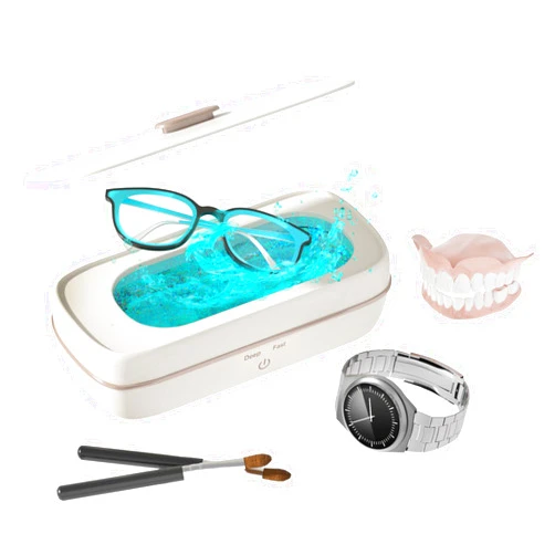 Marsflex Ultrasonic Cleaner, Professional 47KHz Super Sonic Jewelry Cleaner Machine with 12oz 350ml Stainless Steel Tank, Compact Ultrasonic Jewelry Cleaner for Eyeglass, Ring, Diamond, Earring