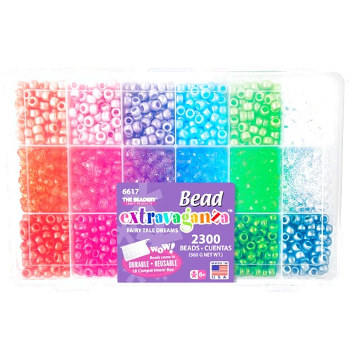 The Beadery - Bead Extravaganza Fairy Tale Dreams Bead Box - 2300 Beads - 6617