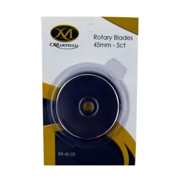 Martelli 45mm Rotary Cutter Refill Blades -5 Blade Package Original Version