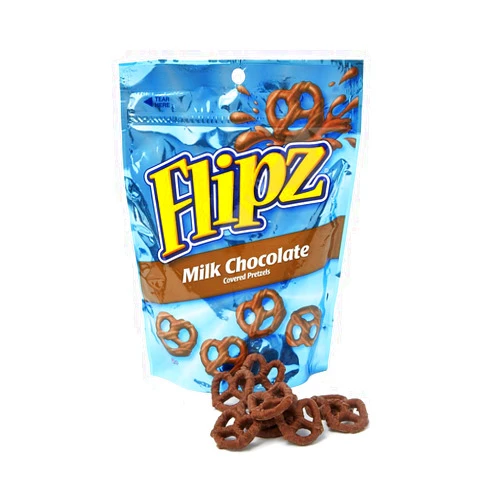 Godiva Chocolatier Flipz Chocolate Covered Pretzels, Milk Chocolate, 7.5 Ounce (Gift Pack of 8)