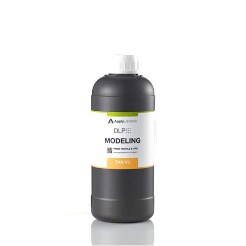 ApplyLabWork DLP Resins for SprintRay 3D Printers Compatible, Excellent Mechanical Properties, High Accuracy, Modeling Tan V3, 1000g
