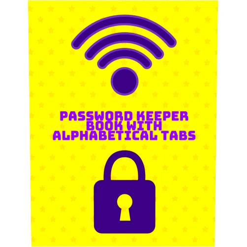 NYCONY PRESS Password Keeper Book with Alphabetical Tabs: Organiser for Internet Accounts Access