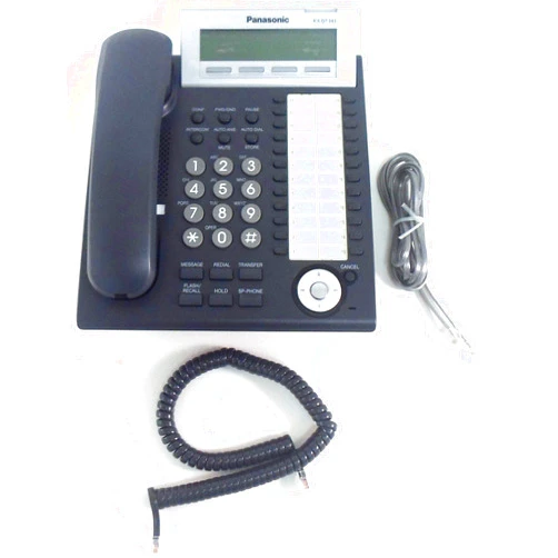 Panasonic KX-DT343-B 3-Line Backlit LCD Display Phone - Charcoal (Renewed)