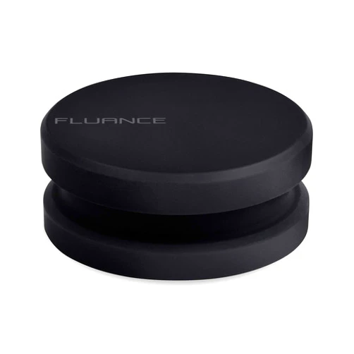 Fluance HiFi Vinyl Record Weight Stabilizer High Mass 760 gram Steel LP Disc Turntable Accessory with Antiresonance Rubberized Coating and Protective Velvet Pad for Vibration Damping (RW03)