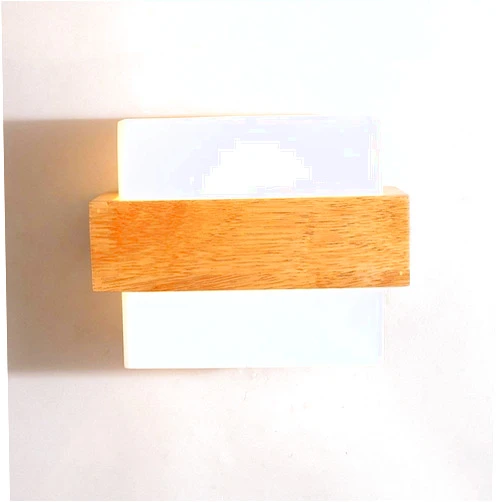 YFMYY Ganeep Scandinavian Nordic Wood Wall Light Glass Lampshade Corridor Balcony Bedside LED E27 Side Wall Lamps Interior for Home Decor