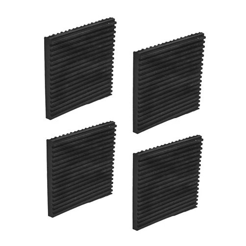 Air Jade 4 Pack Rubber Anti-Vibration Pads, 4 x 4 x 3/8 inches Heavy Duty All-Rubber Vibration Isolation Mats for HVAC, Compressors, Treadmills, Air Conditioner Units, Washer