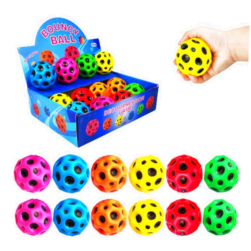 ZHEBAG Bouncy Ball, Colorful Big Super Bouncy Astro Balls, Extreme High Bouncing Balls for Kids,Fun Kids Lightweight Foam Jump Balls for Outside, Improve Hand Eye Coordination Ability (12 Pack)