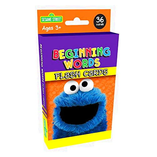 Kappa Books Publishers Sesame Street Educational Flashcards-Beginning Words with Cookie Monster