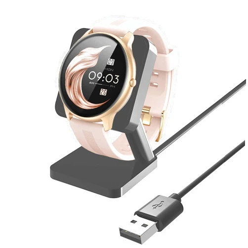 Lamshaw Compatible with AGPTEK Smart Watch Charger,Lamshaw Charging Stand Desk Holder Charging Dock Station Compatible with AGPTEK LW11 Smart Watch 1.3 Inches (Black)