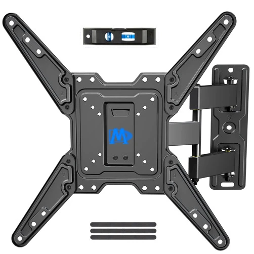 Mounting Dream UL Listed TV Wall Mount for Most 26-55 Inch TVs, Full Motion TV Mount with Perfect Center Design, Articulating Wall Mount TV Bracket Swivel and Tilt, Max VESA 400x400mm, Up to 77LBS