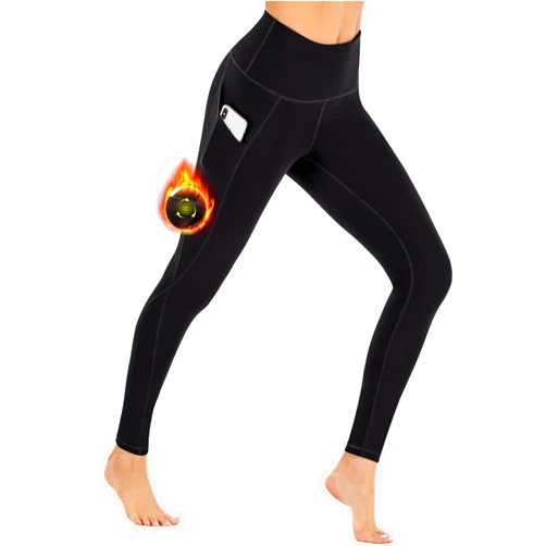Ewedoos Fleece Lined Leggings with Pockets for Women Thermal Warm Winter Leggings for Women High Waisted Workout Yoga Pants