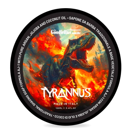 The Goodfellas' Smile, Luxury Tyrannus Shaving Soap Formulated for Use with A Shaving Brush, Made in Italy (Tyrannus/Citrus & Woody)