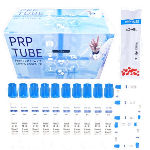 Generic 10ml PRP Tubes for PRP Systerm,ACD Solution A and Gel Glass Tube for Veterinary Pet Lab PRP Separation (50 Pack)