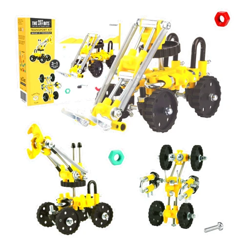 The OFFBITS The Off Bits Build Your Own Excavator Toy, 150+ Pcs Vehicle Construction Toys, LoaderBit Educational Stem Building Toys, Steam Easter Gift for Kids, Engineering Kit for Kids 8 9 10 11 12 Years Old