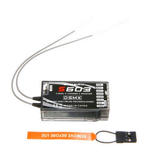 LICHIFIT 6 Channels 2.4GHz S603 Aircraft Receiver for JR/Spektrum DSM-X DSM2 Remote Control Ultra Long Range 6CH 3.5-9.6V Receiver