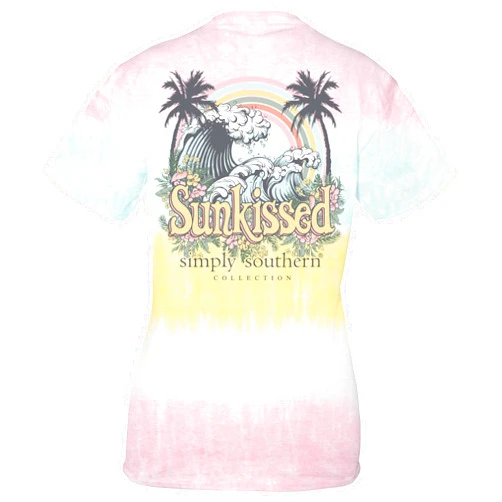 Simply Southern Women's Relaxed-Fit Short Sleeve T-Shirt | Sunkissed | Preppy and Stylish Women’s T-Shirt, Large
