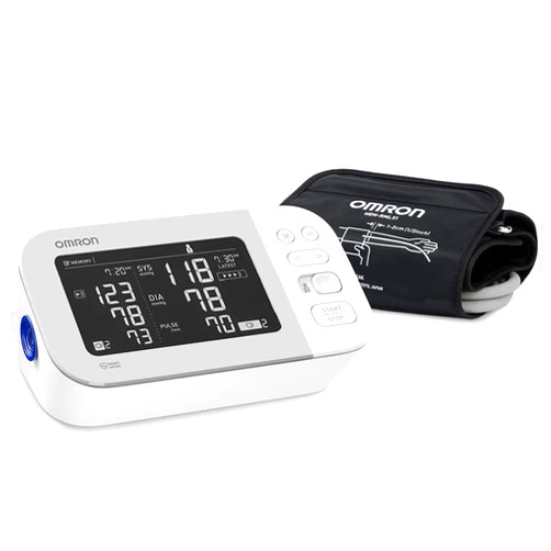 OMRON Platinum Blood Pressure Monitor, Upper Arm Cuff, Digital Bluetooth Blood Pressure Machine, Stores Up To 200 Readings for Two Users (100 readings each)