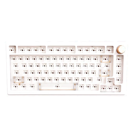GK GAMAKAY SN75 75% Mechanical Keyboard Kit, VIA Programmable Hot Swap Tri-Mode Bluetooth/Type-C/2.4G Wireless RGB Customized Keyboard Kit, PCB Mounting Plate EVA Sound Insulation Mat (White)
