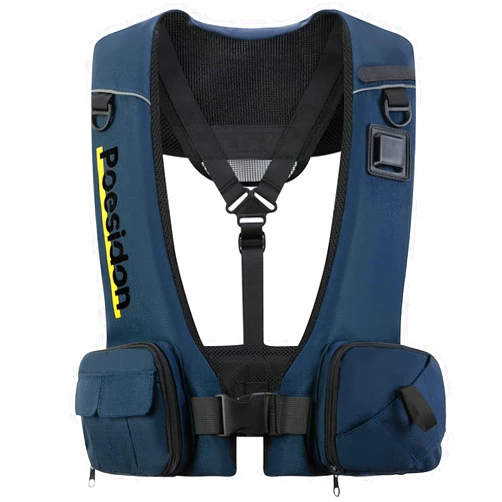 Poesidon Adjustable Lightweight Breathable Water Safety Life Jacket | Classic Unisex Design | Multi-Functional Dual Storage Pockets | Suitable for Various Water Activities