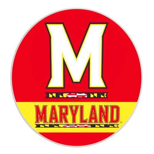 R and R Imports Maryland Terrapins Paper Coaster 4 Pack Officially Licensed Collegiate Product
