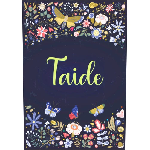 Caterina Betty iT Publishing Taide: Taccuino A5 | Nome personalizzato Taide | Regalo di compleanno per moglie, mamma, sorella, figlia ... | Design: giardino | 120 pagine a righe, ... formato A5 (14.8 x 21 cm) (Italian Edition)
