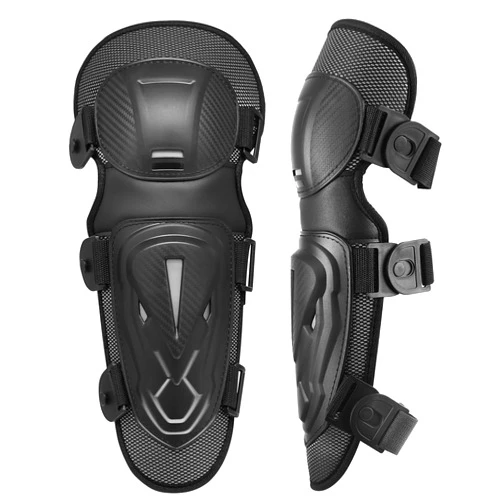 BRAVORD Powersports Knee Shin Guards/Elbow Guards for Adults, Elbow and Knee Pads with Adjustable Strap for Motorcycle Dirt Bike Mountain Bike (Upgraded Ver (2pcs))
