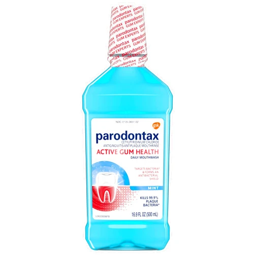 Parodontax Active Gum Health Mouthwash, Antiplaque and Antigingivitis Mouthwash, Mint, 16.9 Fl Oz