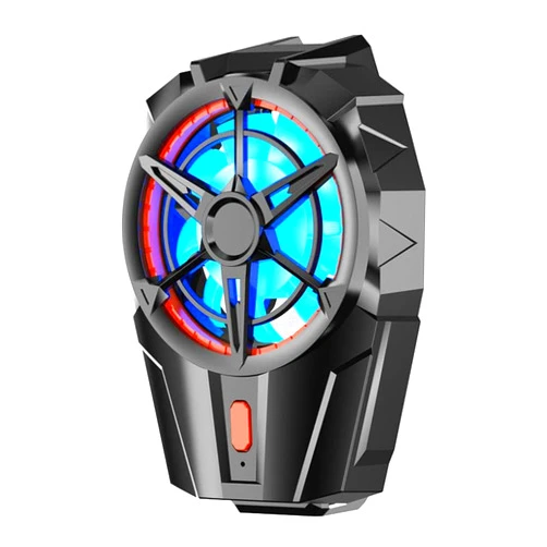 D DZRCOXI Cell phone cooler, professional gaming phone cooler for 4.5 to 7 inch smartphones for Tiktok live streaming, outdoor vlogging, mobile games.