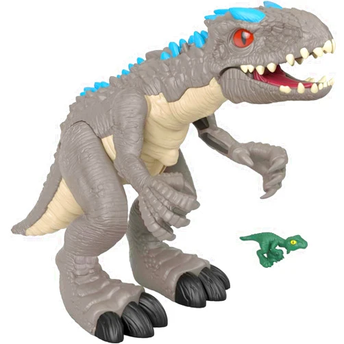 Fisher-Price Imaginext Jurassic World Dinosaur Toy Thrashing Indominus Rex Figure Set for Pretend Play Preschool Kids Ages 3+ Years