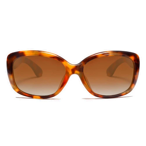 SOJOS Vintage Square Sunglasses for Women Polarized UV Protection Havana Frame