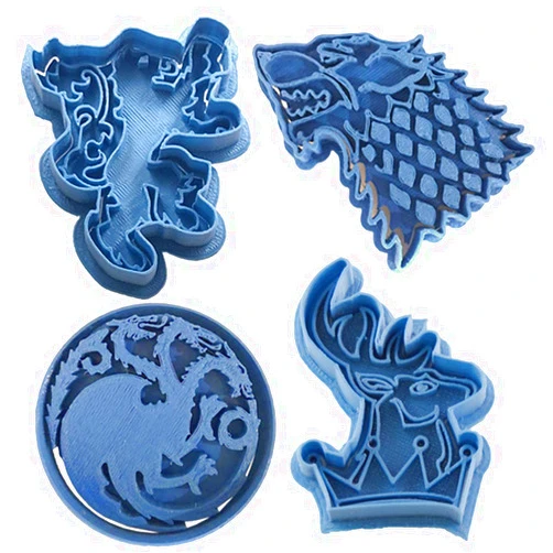 Cuticuter Set of Thrones Pack Cookie Cutter, Blue, 16 x 14 x 1.5 cm, 4 Units