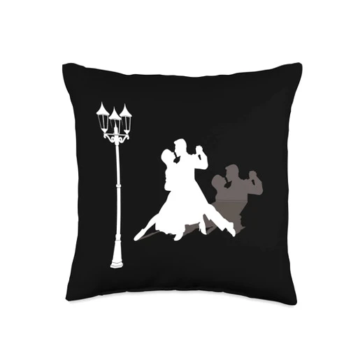 Camelot71 Funny Dancing for Argentine Tango Dancer Throw Pillow, 16x16, Multicolor