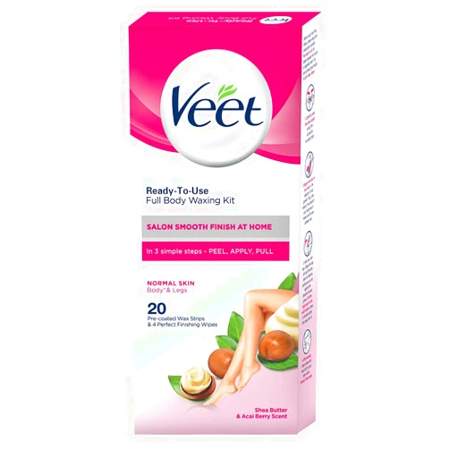 Veet Full Body Waxing Kit - Normal Skin (Pack of 1)