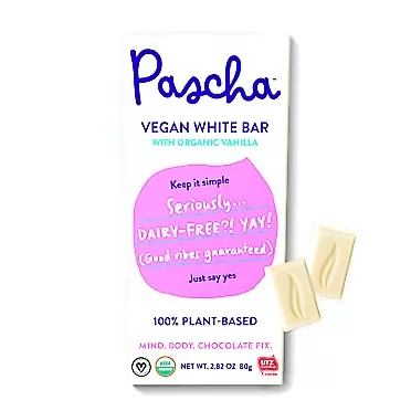 Pascha Organic White Chocolate Chocolate Bars, UTZ, Gluten Free, Non GMO, Pack of 5