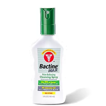 Bactine Max Pain Relieving Cleansing Spray 5oz Pack of 5