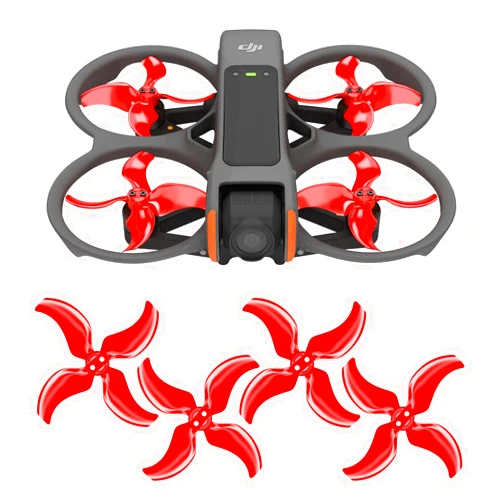 Master Airscrew Stealth Propellers for DJI Avata 2 - Red, 4 pcs