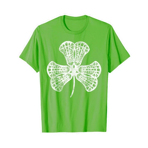 BoredKoalas Funny St. Patrick's Day Shirts Irish Lacrosse Shamrock Clover St Patricks Day Player Coach Gift T-Shirt