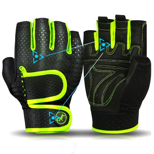 MOREOK Workout Gloves Padded Weight Lifting Gloves for Men/Women, [3MM Gel] Fingerless Grip Gym Gloves Fitness Gloves for Exercise,Hanging,Weightlifting, Cycling, Pull ups, Rowing